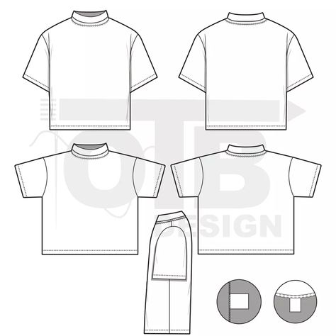 Oversized roll neck short sleeve t-shirt mockup. Perfect for your fashion design projects. #pinterest #fashion . #Template_For_Fashion_Design #Fashion_Vector #Fashion_Design_Template #Garment_Manufacturing Clothes Mockup Free, Template For Fashion Design, Hoodie Sewing Pattern, Clothing Templates, Mock Neck And T Shirt, Fashion Vector, Fashion Design Template, Hoodie Mockup, Garment Manufacturing