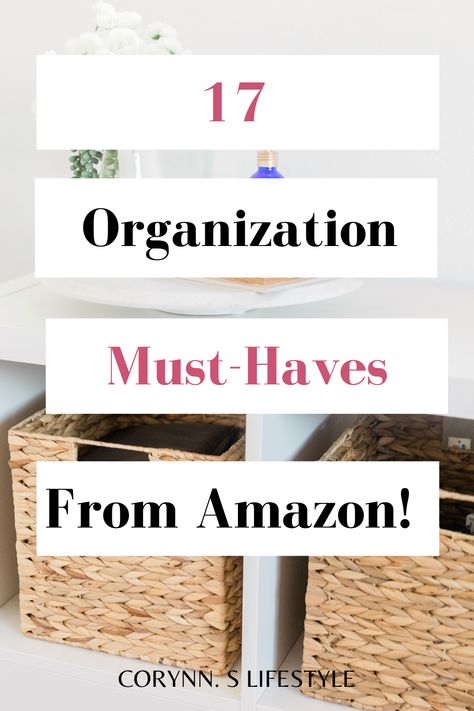 Amazon Pantry Organization Must Haves, Amazon Storage Hacks, Small Item Organization, Home Organization Products, Home Organization Amazon, Pantry Organization Amazon, Closet Basket Organization, Amazon Must Haves Room Decor, Storage Must Haves