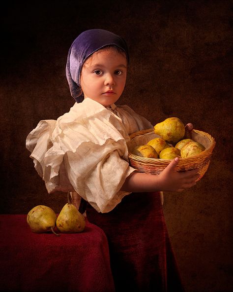 15 Gorgeous Photographs Of A Little Girl Recreating Classic Paintings Fine Art Portrait Photography, Classic Portraits, Digital Photography School, Australian Photographers, Fine Art Portraits, Classic Paintings, Famous Art, Caravaggio, Vintage Vogue