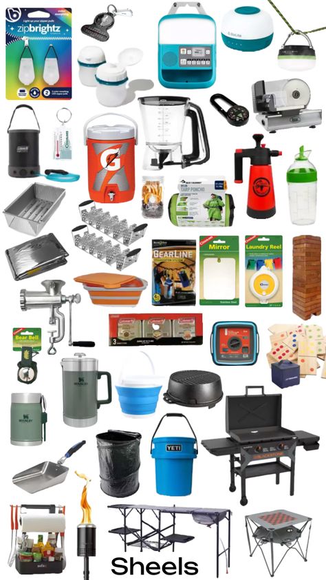 #sheels #camp #camping Camping Equipment Gadgets, Camper Living, Future Plans, Camping Equipment, Survival Kit, Survival Gear, Get Outside, Glamping, Outdoor Camping