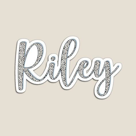 Dalmatian pattern Riley name Dalmatian sticker, custom name sticker for Riley Riley Name Art, Riley Name Sign, Riley Name, Dalmatian Pattern, Name Calligraphy, Cute Blonde Guys, Pink Wallpaper Girly, Calligraphy Typography, Wallpaper Girly