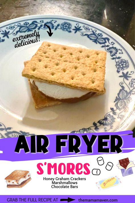 Air Fryer S'Mores + 24 S'Mores Inspired Recipes #airfryer #airfryerrecipes #smores #airfryersmores #smoresrecipes Air Fryer Smores, Make Smores, Easy Smores, Smore Recipes, Roasted Strawberries, Quick Easy Desserts, Chocolate Mug Cakes, Easy Air Fryer, Easy Comfort Food