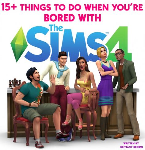 Bored with your typical Sims 4 gameplay? Here's a list of 15+ things you can do to add some excitement and fun to your game again! Sims 4 Game Ideas, Sims 4 Ideas Gameplay, Sims 4 Gameplay Ideas, Sims 4 Funny, Sims Tips, Sims Traits, Sims 3 Worlds, Sims Memes, Sims Challenge