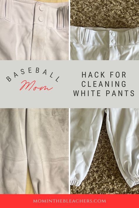 Remove Stains from White Baseball Pants so That They're ACTUALLY White Again... without spending a fortune or hours scrubbing. How To Clean White Baseball Pants, White Softball Pants How To Clean, Grass Stains Out Of Baseball Pants, Clean Baseball Pants, Clean White Baseball Pants, Wellness Store, Travel Baseball, Baseball Pants, Concession Stand