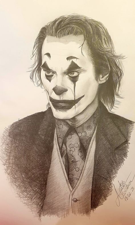 Joker 2019 Drawing, Joker Dark Knight Drawing, Joker Portrait Drawing, Joaquin Phoenix Joker Drawing, Joker Sketch Pencil, Drawing Ideas Realism, Joker Drawing Sketches, Drawing Of Joker, The Joker Drawing