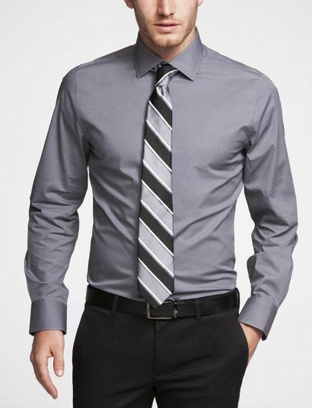 bichromatic tie matching shirt (tie stripe) and pants (tie stripe) - ugly Tie Combinations Shirt, Formal Fitted Dress Shirt With Ties, Formal Button-up Shirt With Striped Collar, Shirt And Tie Outfits, Classic Semi-formal Neck Ties, Formal Pinstripe Button-up Dress Shirt, Mens Shirt And Tie, Character Closet, Suit Groomsmen