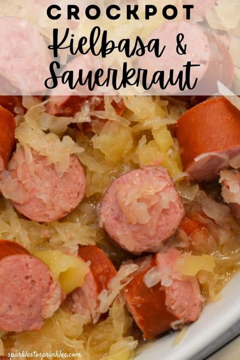 Slow Cooker Sauerkraut And Kielbasa, Crockpot Kielbasa And Sauerkraut, Saurkraut And Kielbasa Slow Cooker, Kielbasa And Sauerkraut Crockpot, Kielbasa Sauerkraut, Crockpot Kielbasa, Kielbasa And Sauerkraut, Sausage And Sauerkraut, Turkey Kielbasa