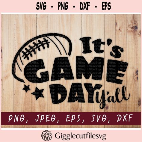 Shirt Svg Designs, Its Game Day, Designs For Cricut, It Game, Cricut Png, Football Svg, Svg Designs, Shirt Svg, Football Shirt