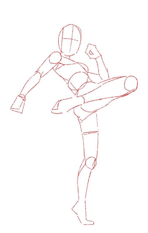 Gymnast Drawing Reference, Kick Poses Reference, Anime Posing Reference, Adventurer Pose Reference Drawing, Simple Anatomy Poses, Twist Body Pose, References Drawing Pose, How To Draw Someone Walking, Landing Pose Reference Drawing