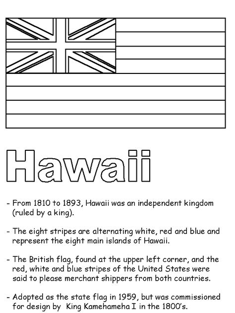 hawaiian printables for kids | United States state emblems printables Hawaii Worksheets, Hawaii State Project, Hawaiian Coloring Pages Free Printable, Hawaii Culture Art, Hawaii Coloring Pages Free Printable, Flag Coloring Pages Free Printable, Hawaiian Islands Outline, Hawaii Culture, Facts About Hawaii