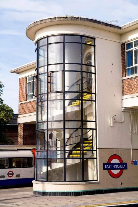 Glass Stairwell, Ruth Ellis, Residence Architecture, Midnight Express, London Underground Stations, Cinema Design, Underground Station, Streamline Moderne, Odd Stuff