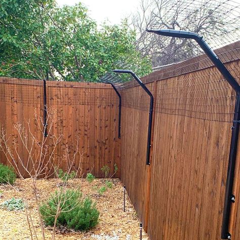 Extended Fence Height, Dog Jumping Fence, Fence Extender, Dog Proof Fence, Fence Extension, Garden Allotment, Diy Dog Fence, Dog Barrier, Fence Toppers