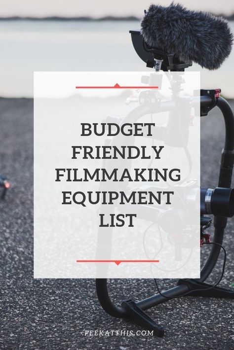 Odds are when you are an independent filmmaker; your funding will be tight you will be looking for Budget-Friendly Filmmaking Equipment for your shoot. Budget Friendly Filmmaking Equipment List | Peek At This #filmmaking #list #budget  Odds are when you are an independent filmmaker; your funding will be tight you will be looking for Budget-Friendly Filmmaking Equipment for your shoot. Budget Friendly Filmmaking Equipment List | Peek At This #filmmaking #list #budget | camera equipment | diy film Filming Ideas, Filmmaking Ideas, Filmmaking Equipment, Film Tips, Filmmaking Inspiration, Documentary Filmmaking, Film Equipment, Filmmaking Cinematography, Movie Making