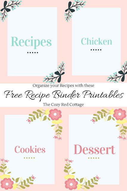 Recipe Binder Printables Free, Recipe Printables, Recipe Binder Cover, Food Journaling, Recipe Binder Printables, Diy Recipe Binder, Printable Organizer, Document Organization, Binder Printables Free