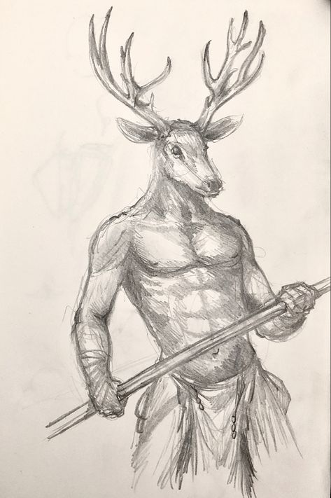 ‪208/365 #deer #deerman #minotaur #fantasyart #sketch #sketchbook #illistration #mikephillipsart #hybrid #beast ‬ Deer Person Drawing, Deer Man Art, Hybrid Animals Drawing, Animal Hybrid Drawing, Human Animal Hybrid Drawing, Deer Hybrid Human, Human Hybrid Art, Hybrid Drawing, Human Hybrid