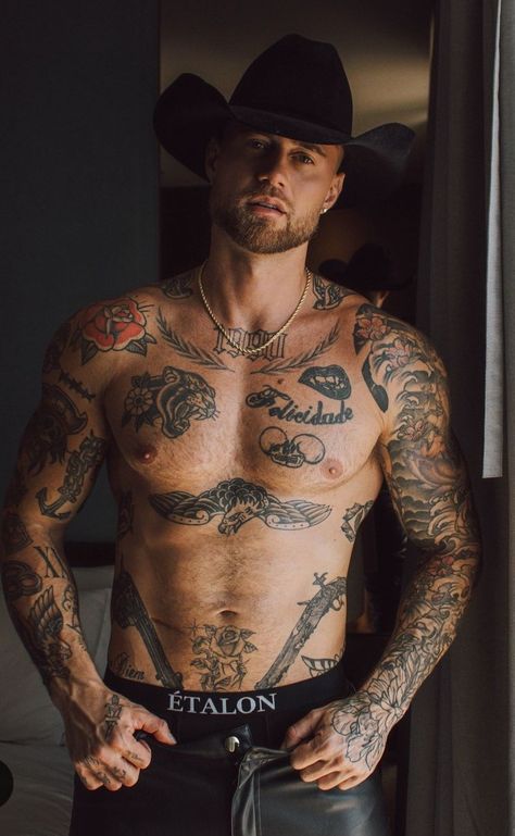 Country Boy Tattoos, Country Boy Outfits, Cowboy Tattoos, Country Tattoos, Wrist Tattoos For Guys, Aaron Carter, Cowboys Men, Boy Tattoos, Mens Cowboy