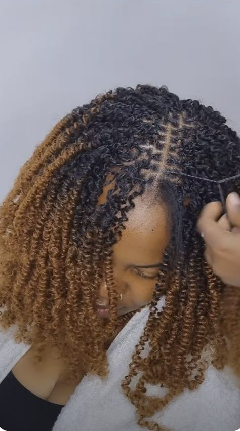 Micro Nubian Twist Hairstyles, Guess Gal Twists Braids, Micro Nubian Twist, Ceres Braid Hairstyles, Nubian Twist Hairstyles, Nubian Twists, Loc Method Natural Hair, Mini Twists Natural Hair, Latest Braided Hairstyles