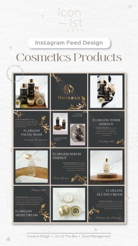 social media design for skincare product , make your instagram feed more attractive Perfume Social Media Post, Perfume Social Media Design, Instagram Feed Design, Scent Marketing, Profile Ideas, Social Media Branding Design, Graphic Design Infographic, Design Infographic, Skincare Product