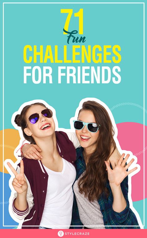 71 Fun Challenges For Friends: Often, we run out of things to do when hanging out with friends. Here is a list of 71 cool and amusing things you could challenge your friends to do and have a blast. #Trending #Ideas #Friends Text Challenges For Friends, Funny Challenges Ideas, Youtube Challenges To Do With Friends, Youtube Ideas With Friends, Fun Challenges To Do, Friends Challenge Ideas, Silly Things To Do With Friends, Challenge Ideas Funny, Last To Leave Challenges Ideas