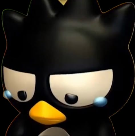 Badtz Mary Wallpaper, Sanrio Winter Pfp, Batzu Maru Icon, Cute Pfp Sanrio, Badz Maru And Kuromi, Cute Black Pfp, Badtz Maru Aesthetic, Aesthetic Pfp Cartoon, Badtz Maru Wallpapers