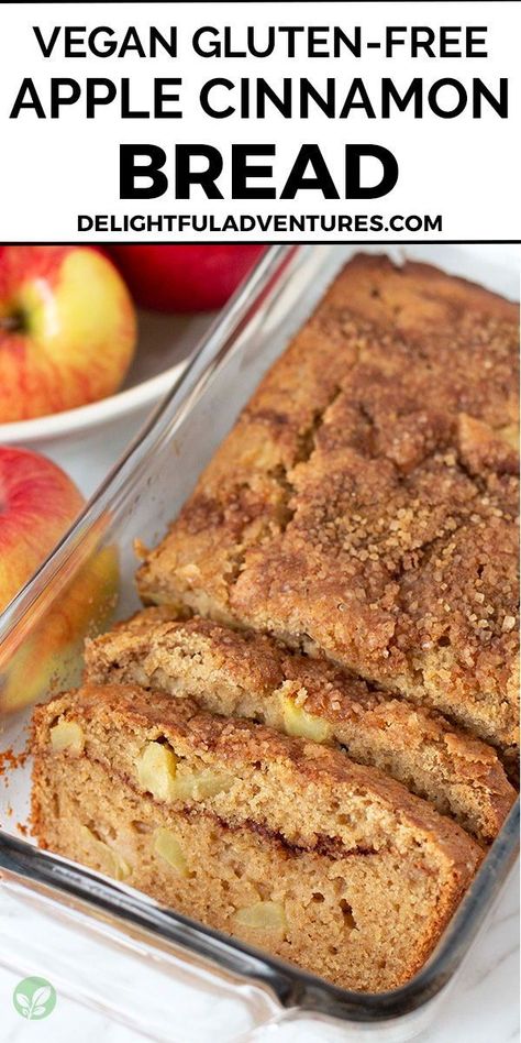 Gluten Free Apple Bread, Apple Spice Bread, Vegan Apple Bread, Gluten Free Apple Recipes, Gluten Free Apple Cake, Dessert Gluten Free, Gluten Free Vegan Bread, Apple Bread Recipe, Gluten Free Apple