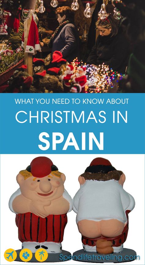 Christmas in Spain: traditions, the food, the dates and things to do if you decide to celebrate Christmas in Spain. #ChristmasinSpain #Christmastraditions #SpanishChristmas Spain Traditions, Spanish Christmas Food, Spanish Christmas Traditions, Yule Lads, Christmas In Spain, Santa Claus Story, Spanish Dinner, Christmas In, International Christmas