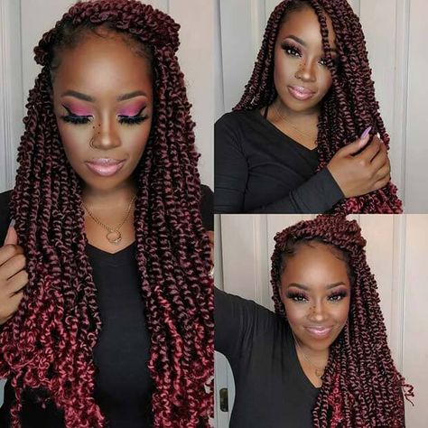 Passion Twists Hairstyle, Twists Hairstyles, Passion Twists, Spring Twists, Braided Ponytail Hairstyles, Boring Hair, Twist Braid Hairstyles, Hair Brands, Braided Ponytail