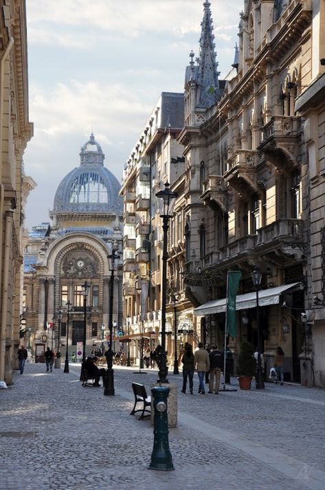 Stavropoleos street in Bucharest / Romania (by Alexandru Velcea). Romania Travel, Walking Down The Street, Bucharest Romania, Beautiful Places To Travel, Old City, Macedonia, Eastern Europe, Places Around The World, Albania