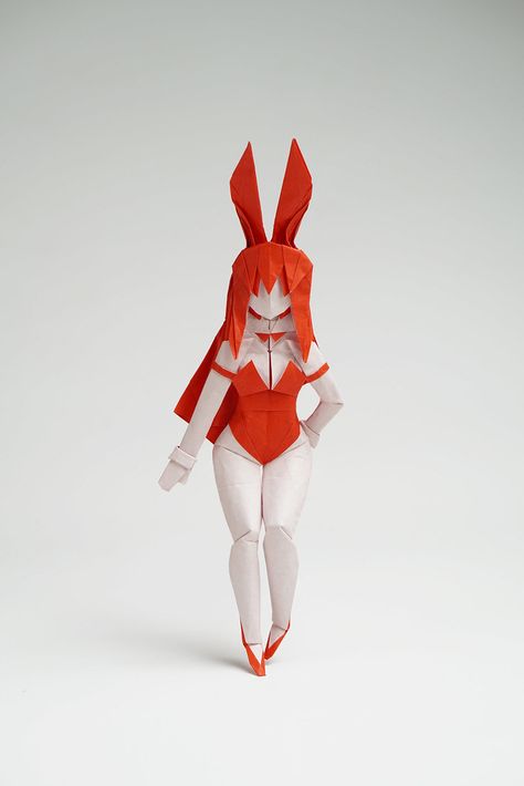 Anime Origami, Origami Aesthetic, Origami Girl, Bunny Origami, Anime Paper, Instruções Origami, Origami Paper Art, Anime Crafts, Bunny Art