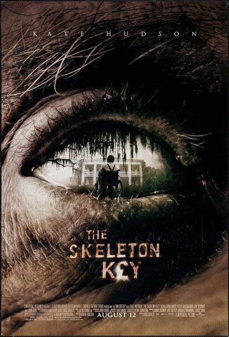 The Skeleton Key (Universal, 2005), Skeleton Key Movie, Movie Poster Tutorial, The Skeleton Key, Poster Tutorial, Halloween Films, Dr Caligari, Best Horror Movies, Horror Posters, Thriller Movies