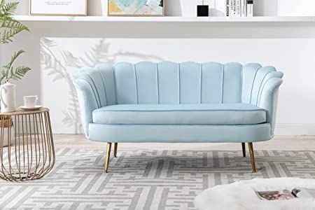 Living Room Light Blue, Room Light Blue, Pink Loveseat, Accent Couch, Small Loveseat, Mini Couch, Settee Couch, Upholstered Settee, 3 Piece Living Room Set