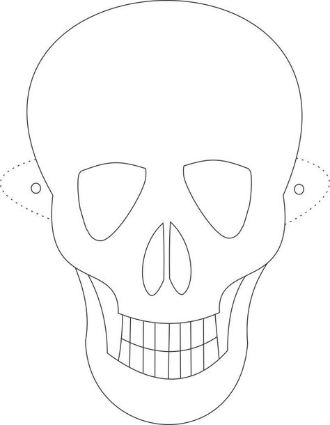 free printable skeleton masks Scary Clipart, Masks Drawing, Coloring Face, Skeleton Face Mask, Skull Masks, Skull Template, Paper Face Mask, Drawing Halloween, Skull Coloring