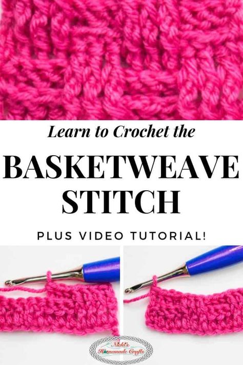 Enterlac Crochet, Crocheting Stitches, Wave Blanket, Advanced Crochet Stitches, Basketweave Stitch, Advanced Crochet, Back Post Double Crochet, Front Post Double Crochet, Easy Crochet Stitches