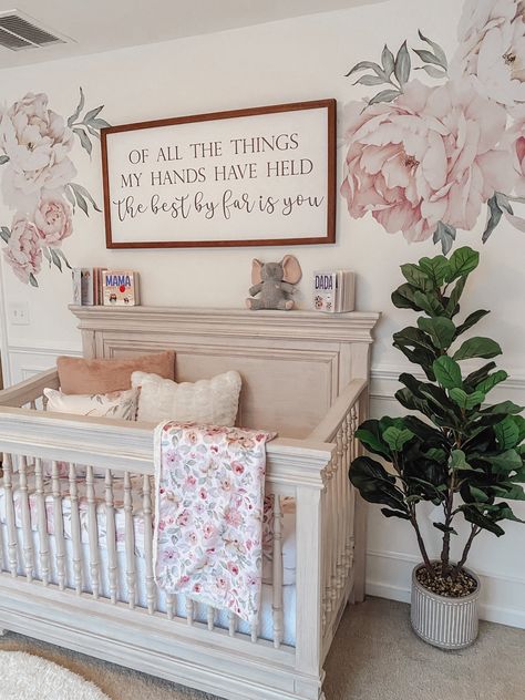 Over The Crib Decor, Baby Ellie, Flower Decals, Caden Lane, Kid Rooms, Sassy Girl, Baby Prep, Nursery Baby Room, Baby Girl Nursery