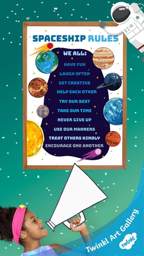 Space Themed Classroom, Space Theme Classroom, Toddler Sensory Bins, Class Rules, Toddler Sensory, Galaxy Theme, School Librarian, Themed Classroom, Board Decoration