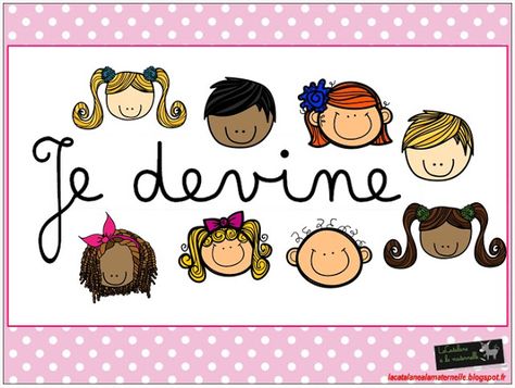 LaCatalane à la maternelle...: JEU : "Je devine..." - Montessori Teaching French, Adobe Acrobat, Montessori, Preschool, Alphabet, Education, Pre School