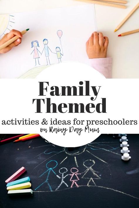 Play, create and learn with these selection of family themed activities, crafts and ideas for preschoolers. Family Preschool Crafts, Preschool Families Unit, Preschool Families Activities, Family Tree Activity, Family Preschool, Preschool Family Theme, Preschool Family, Ideas For Preschoolers, Family Literacy