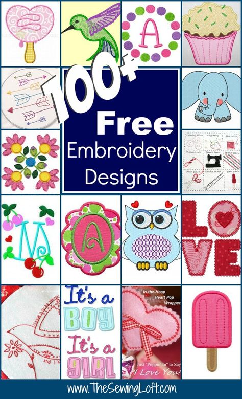 February is National Embroidery Month and I wanted to celebrate in style. So, I’ve rounded up over 100 free embroidery designs to help keep you inspired!    100+ free Embroidery Designs   Please remember that there are all different types of embroidery... Creeper Minecraft, Sewing Machine Embroidery, Machine Embroidery Projects, Embroidery Patterns Vintage, Machine Embroidery Applique, Embroidery Patterns Free, Machine Applique, Sewing Embroidery Designs, Applique Embroidery