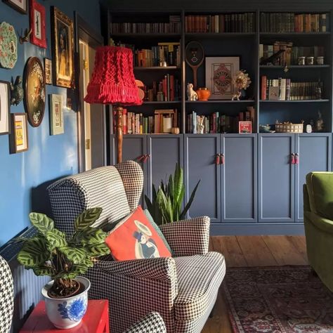 our Hashtag #mydaringdecor (@my_daring_decor) • Instagram photos and videos Diy Ikea Hacks Living Room, Ikea Hacks Living Room, Alcove Shelving, Billy Ikea, Maximalist Eclectic, Billy Bookcase Hack, Ikea Billy Bookcase Hack, Ikea Billy Bookcase, Ikea Billy