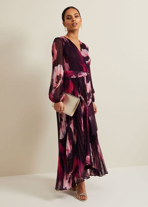 Petite Isadora Rose Printed Maxi Dress | Phase Eight ROW | Opera Dress What To Wear To The, Mother Of Bride Beach Wedding, Ascot Dress, Opera Dress, Rose Maxi Dress, Purple Maxi Dress, Purple Maxi, May Wedding, November Wedding