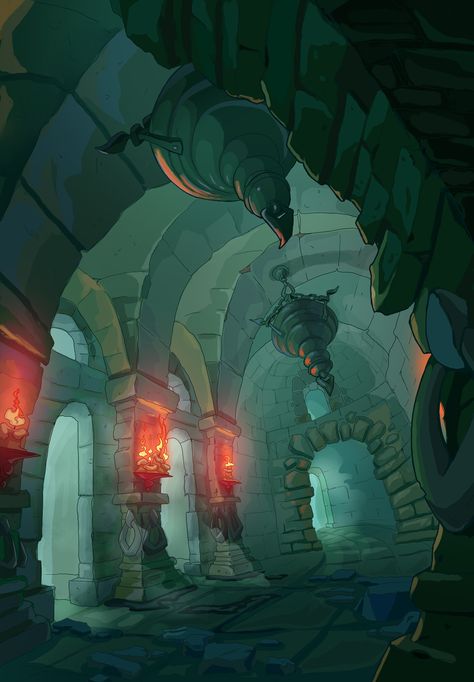 ArtStation - Cursed village, Ekaterina Kuznetsova Drawing Competition, Ap Studio Art, The Citadel, The Catacombs, Alien Concept, Background Drawing, Minecraft Architecture, Fantasy Concept Art, Animation Background