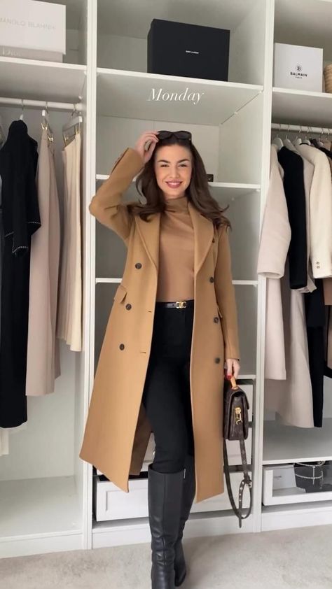 Long Coat Outfit, Fall Outfits For Women, Old Money Outfits, Winter Boots Outfits, Fest Outfits, Classy Winter Outfits, Stylish Fall Outfits, Trendy Outfits Winter, Winter Fashion Outfits Casual