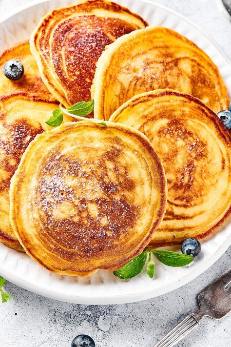 Eggless Pancake Recipe, Eggless Pancakes, Egg Free Pancakes, Almond Flour Pancakes, Pancake Calories, Eggless Recipes, No Egg Pancakes, Pancake Stack, Gluten Free Pancakes