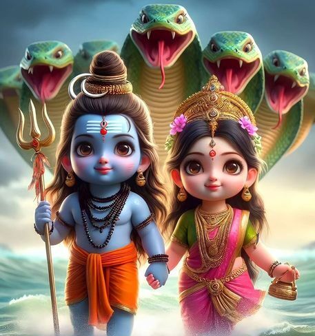 Cute Shiv Parvati, Shiv Parvati Cartoon, Shiv Parvati Images, Shiv And Parvati, Siva Parvathi, Shiv Parvati, Cute Mobile Wallpapers, Shiva Parvati Images, Har Har Mahadev