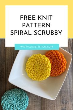 Scrubby Yarn Patterns, Scrubby Pattern, Free Knit Pattern, Scrubbies Crochet Pattern, Quick Knitting Projects, Knitted Dishcloth Patterns Free, Knitting Projects Free, Knitted Washcloth Patterns, Dishcloth Patterns Free