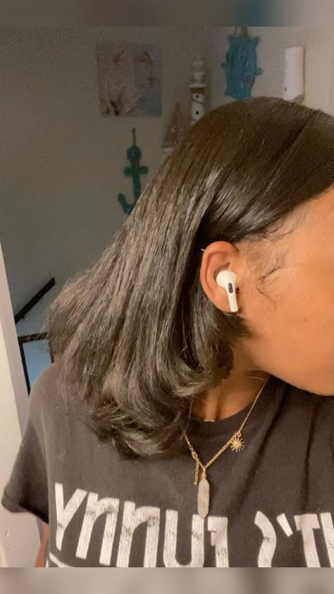 Straight Natural Hair, Pressed Natural Hair, Silk Press Natural Hair, Flat Iron Hair, Y2k Hairstyles, Natural Hair Styles For Black, Straight Natural, Hair Styles For Black Women, Girl Braided Hairstyles