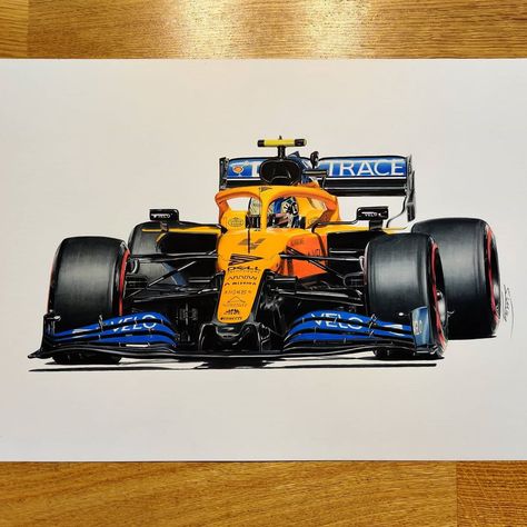 Lando Norris Drawing, Present Drawing, F1 Art, Charcoal Art, Soccer Skills, Lando Norris, A Level Art, Car Drawings, Retro Wallpaper