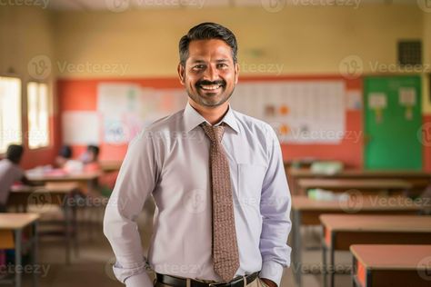 Indian Teacher, Teacher Images, Male Teacher, Indian Man, Wedding People, Cityscape Photos, Logo Banners, Photo Template, In The Classroom