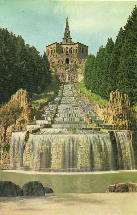 Hercules Monument in Kassel Germany-Hessen Hessen Germany, Kassel Germany, Scenery Pictures, Land Of Enchantment, Maneki Neko, Incredible Places, Vacation Places, Beautiful Places To Travel, Germany Travel