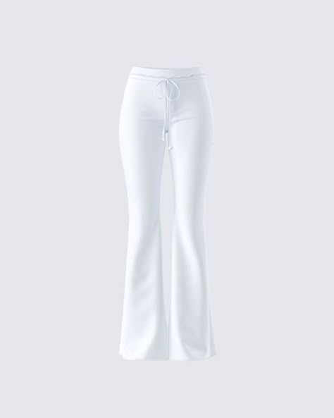 Chloe Descendants, White Flare Pants, Pants Collection, Future Of Fashion, White Flares, Welcome To The Future, Cute Pants, Hormone Health, No Waste